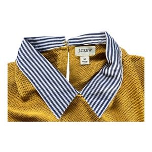 J. Crew Lightweight Knit Sweater w/ Buit-in Collar